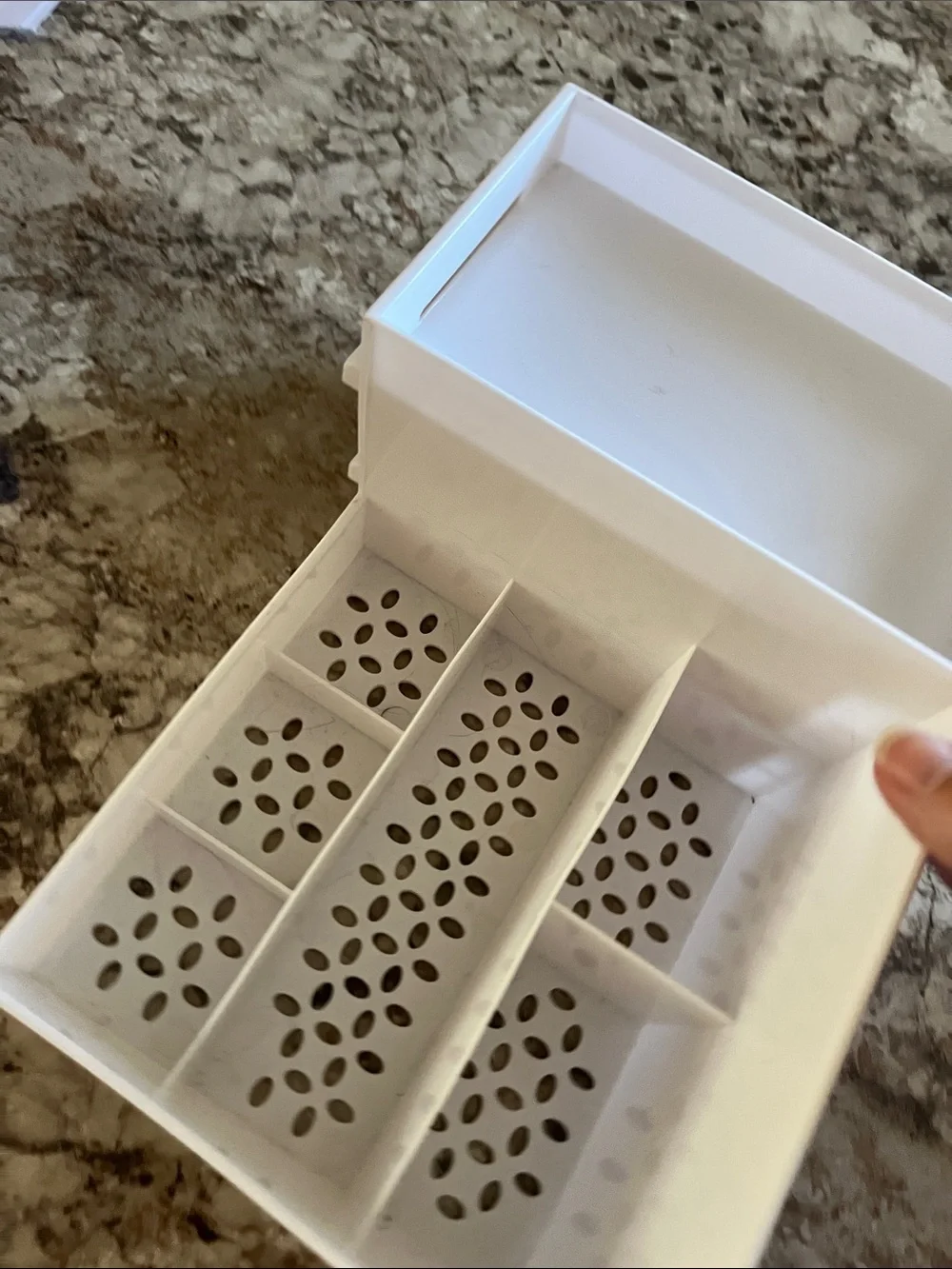 White Desktop Organizer Storage Caddy - Multi-Compartment